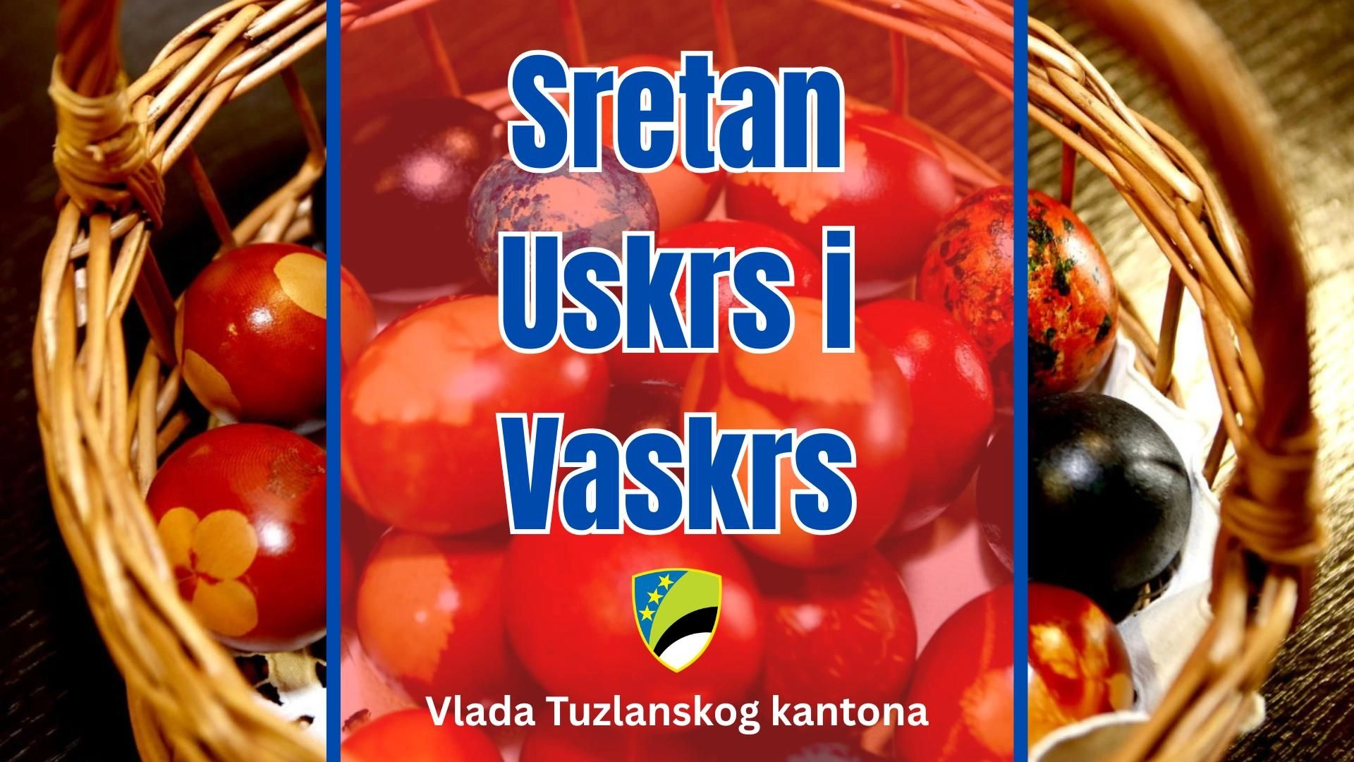 Čestitka povodom nastupajući kršćanskih praznika Uskrsa i Vaskrsa